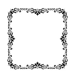 Vintage Ornamental Frame – Elegant Black Border, JPG, 300 DPI 