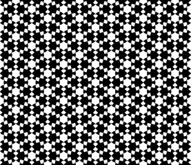Black and white seamless abstract pattern. Background and backdrop. Grayscale ornamental design.
