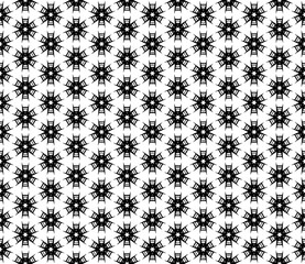 Black and white seamless abstract pattern. Background and backdrop. Grayscale ornamental design.