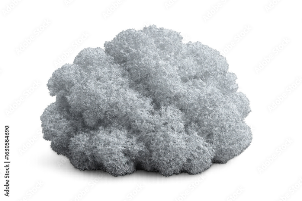 Poster soft, fluffy gray cloud isolated on a transparent background, perfect for adding a touch of whimsy t