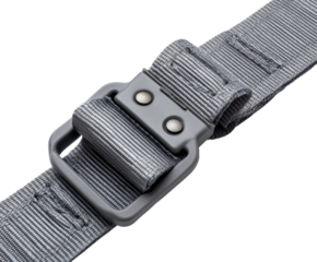 Durable gray belt clip product minimalist isolated on transparent background, png