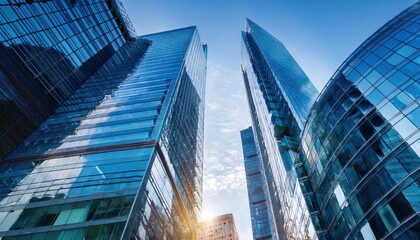 Economics and Finance Concept Modern Office Architecture in the Banking Sector