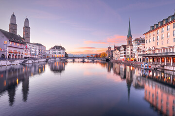 Zurich, Switzerland on the Limmat River