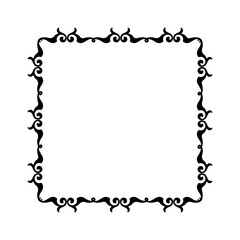Vintage Ornamental Frame – Elegant Black Border, JPG, 300 DPI 