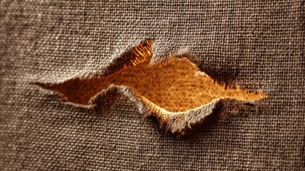 Beige Linen Fabric Featuring Unique Hole Texture Ideal for Home Décor and Fashion Applications