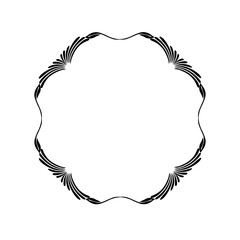 Vintage Ornamental Frame – Elegant Black Border, JPG, 300 DPI 