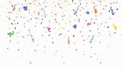 
Colorful bright confetti isolated background