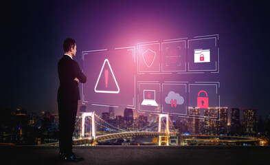 Cybersecurity threat focuses on cybersecurity, threat, and data breach with strong emphasis on...