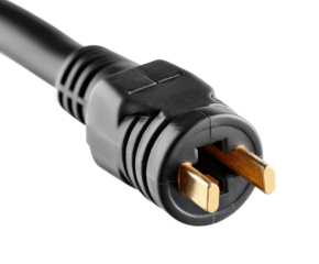 Electrical plug connection workshop industrial isolated on transparent background, png