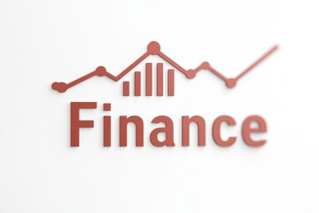 Modern finance logo featuring a bold slogan on a minimalistic white background
