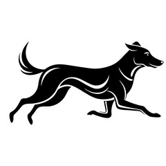 dog silhouette vector