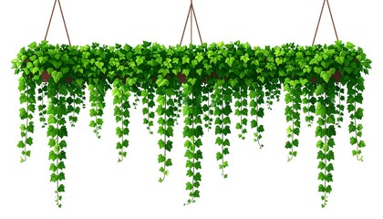Hanging planter with cascading greenery