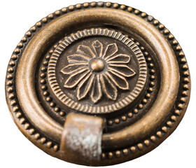 PNG Ornate Antique Bronze Cabinet Knob. 