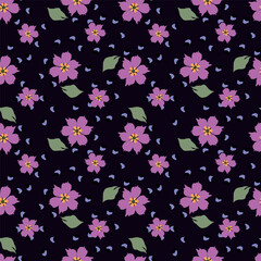 Exotic hand drawn flowers, seamless patterns with floral for fabric, textiles, clothing, wrapping paper, cover, banner, home decor, abstract backgrounds