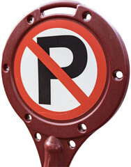 PNG no parking sign deterrent.
