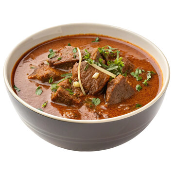 Nihari isolated on transparent background  
