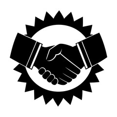 Symbol of Mutual Agreement and Partnership in Business and Cooperation