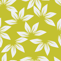 Exotic hand drawn flowers, seamless patterns with floral for fabric, textiles, clothing, wrapping paper, cover, banner, home decor, abstract backgrounds