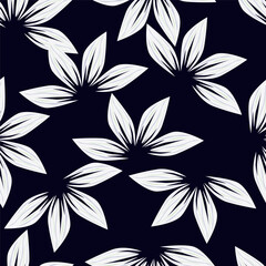 Vintage floral seamless pattern. Trendy painted flower background. Repeating floral pattern