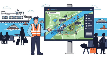 Port Pollution Mapping And Management With Interactive Visual Display