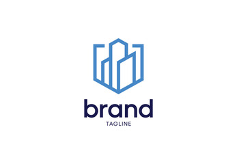 Abstract City Shield Logo