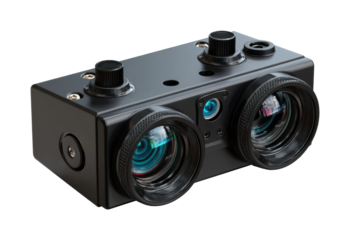 Camera equipment showcase gear professional isolated on transparent background, png