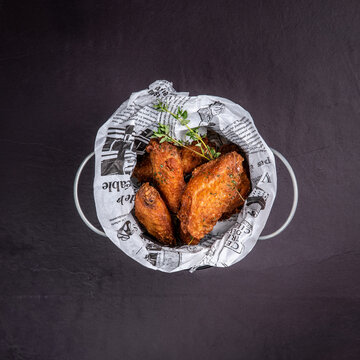 Spicy Fried Chicken Wings with Herbs