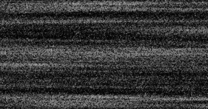 Static Analog Glitch TV Noise Effect Texture Abstract Overlay Background. No Signal, VHS, CRT, White Noise, Vintage, Retro, Old Film Distorted, Aesthetic, VCR, Scan Lines, Transition - 4K