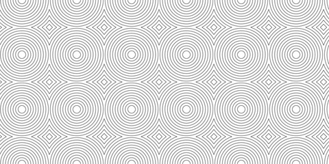 Geometric Seamless Pattern with Concentric Circles and Grid