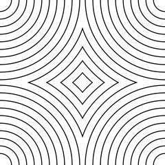 Abstract Geometric Seamless Pattern with Concentric Circles