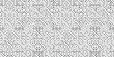 Geometric Interlacing Lines Seamless Pattern