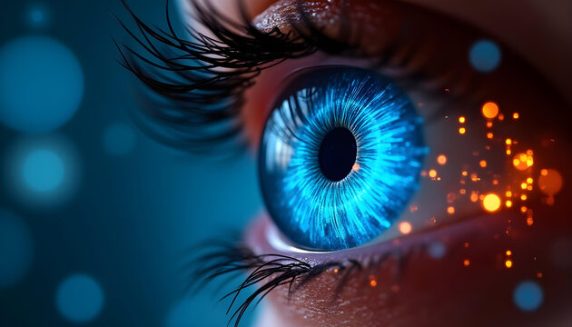 Futuristic Eye Scan Technology