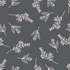 Exotic hand drawn flowers, seamless patterns with floral for fabric, textiles, clothing, wrapping paper, cover, banner, home decor, abstract backgrounds