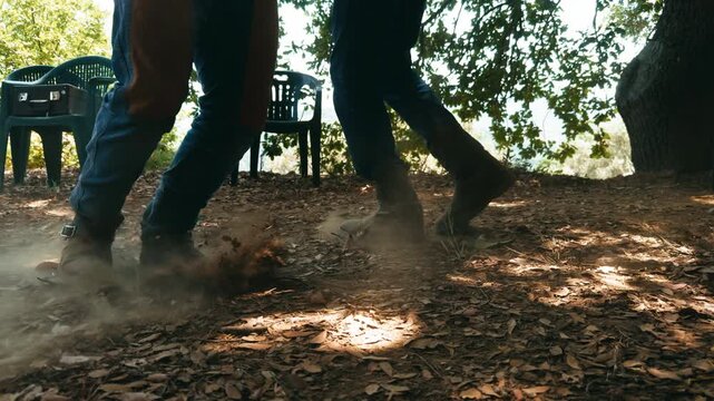 Dancing In The Countryside With Boots With Fun 