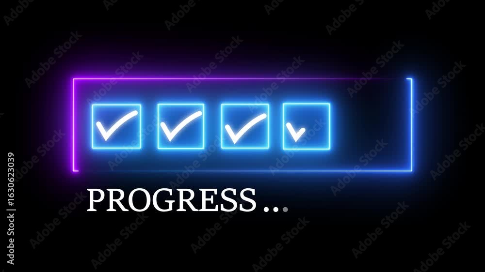 Poster checklist and task progress tracking concept on transparent background. productivity, goal setting, 
