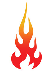 Fire icon silhouette vector set Fire flame logo vector illustration 