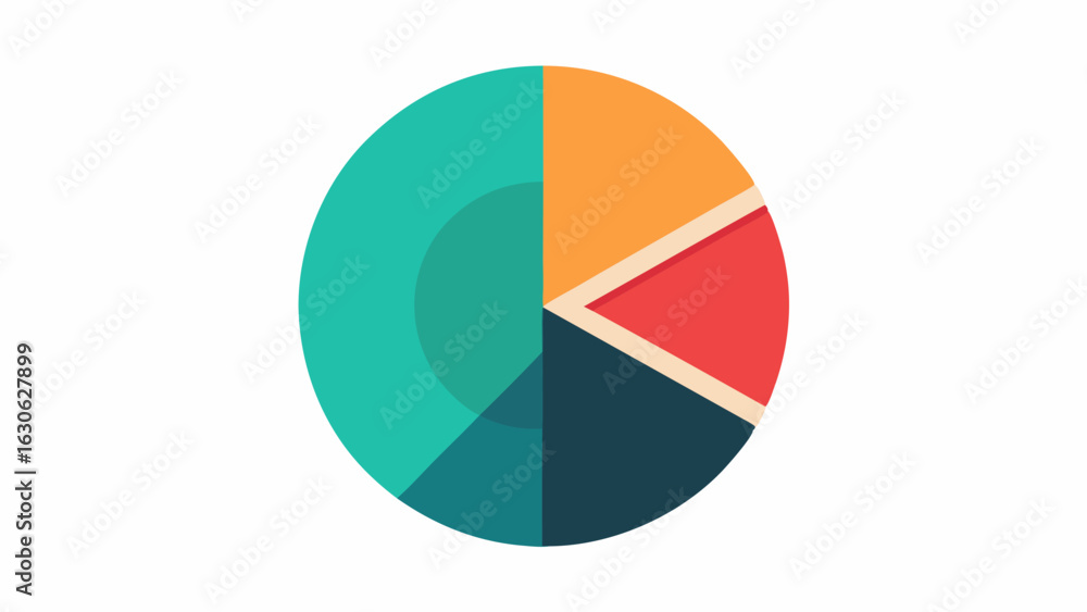 Poster circular pie chart a pie chart divided into two segments one for chronological age and one for biolo