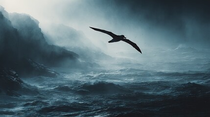 Fototapeta premium Birds flying over a body of water