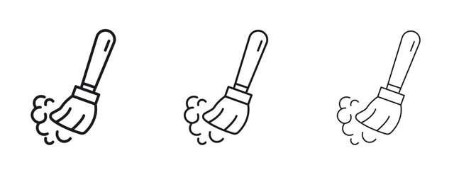 Sweeping icon simple line design - Simple Vector Illustration