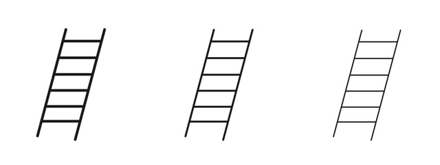 Ladder icon simple line design - Simple Vector Illustration