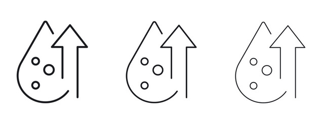 High cholesterol icon simple line design - Simple Vector Illustration