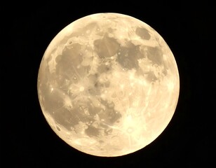 Full moon in night sky