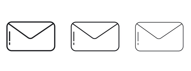 Email icon simple line design - Simple Vector Illustration