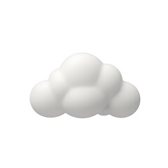 Smooth white cloud against black background for creative design and weather forecasting concept