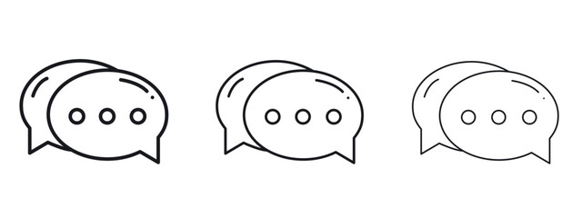 Conversation icon simple line design - Simple Vector Illustration