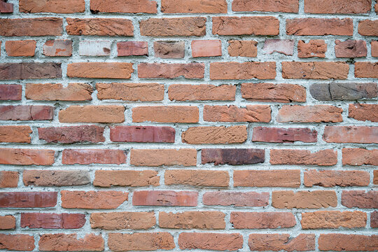 Fototapeta Wysokiej jakości tekstura przedstawiająca stary mur z czerwonej cegły. 