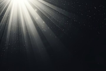 An isolated white blink sun ray light effect night rays celestial.