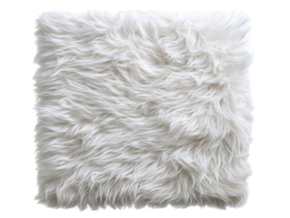 PNG of Soft, luxurious white faux fur texture perfect for cozy interiors or fashion accessories.