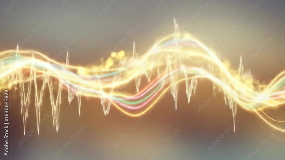 Poster abstract glowing wave pattern background design