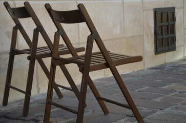 old wooden chairs